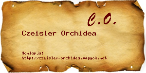 Czeisler Orchidea névjegykártya